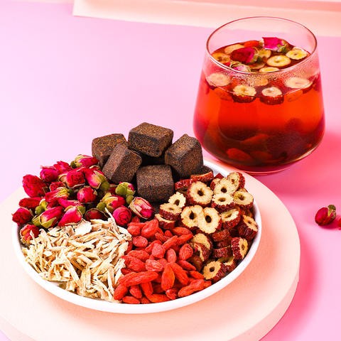 美味玫瑰黑糖姜枣草药养生茶女性用温补滋补高档茶袋装