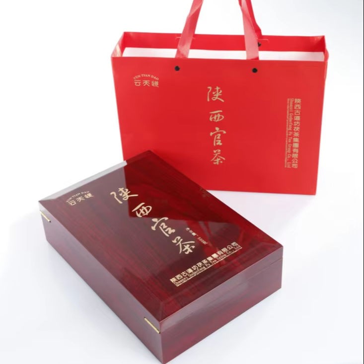 高销量生态养生福砖茶金花红茶精品礼盒套装送给亲朋好友